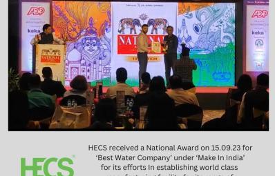 National Accolade - ‘Best Water Company’ in ‘Make In India’ Category